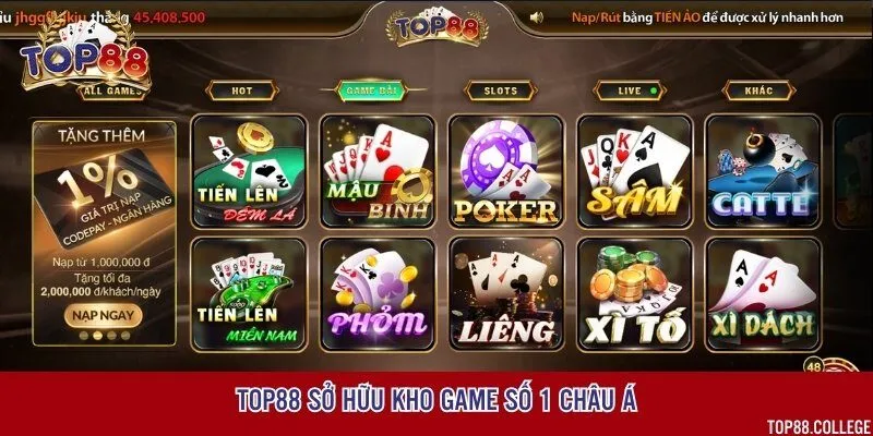 Cổng game đem đến hàng loạt trò chơi hot nhất trên thị trường với tỷ lệ thưởng cao